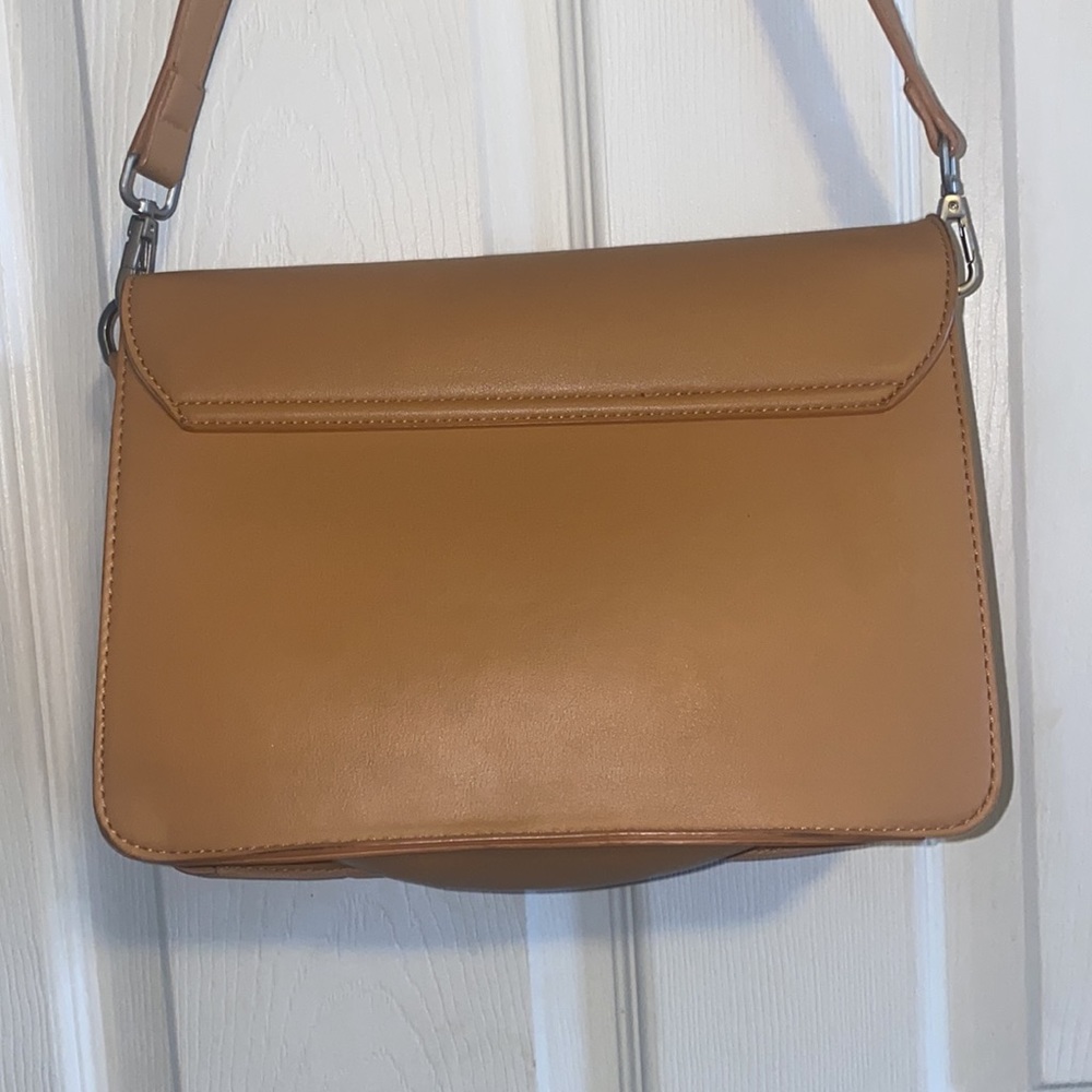 👜 PIXIE MOOD Zoe Crossbody Bag in Faux Tan Leather. Good Condition! - Picture 5 of 7